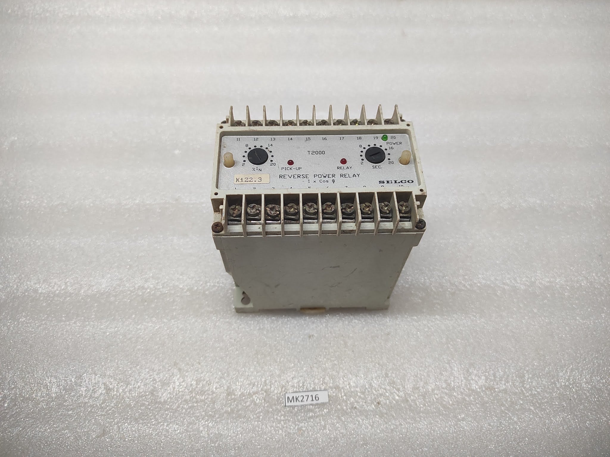 Selco T2000 Reverse Power Relay T2000-09 240 VAC