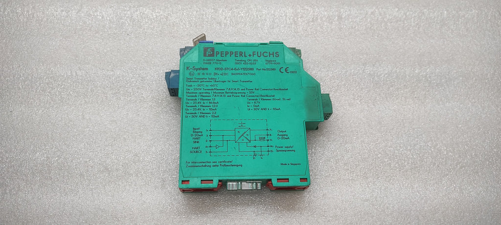 PEPPERL + FUCHS KFD2-STC4-EX1-Y122583 SMART TRANSMITTER POWER SUPPLY 122583