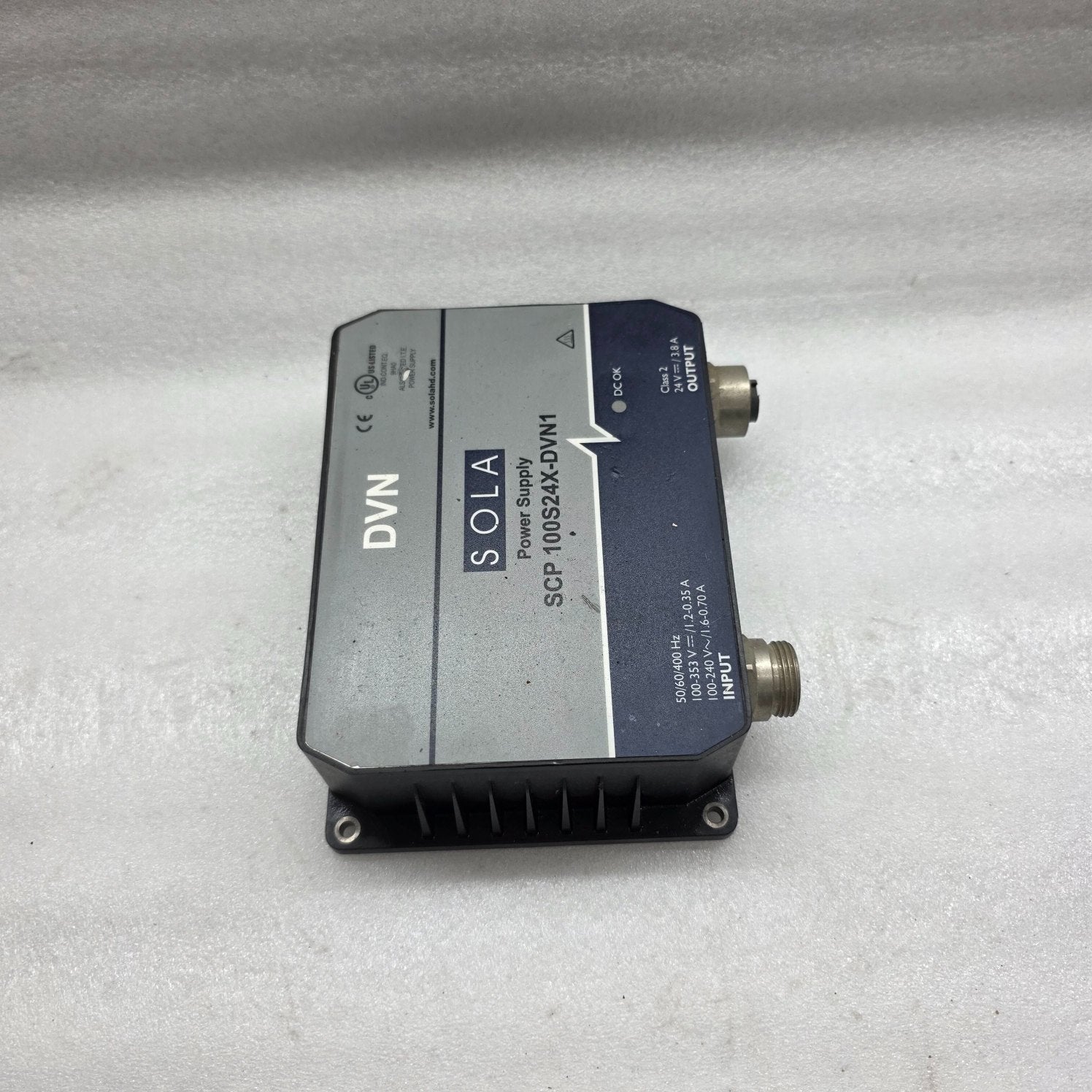 SOLA DVN POWER SUPPLY SCP 100S24X-DVN1 24VDC 3.8A