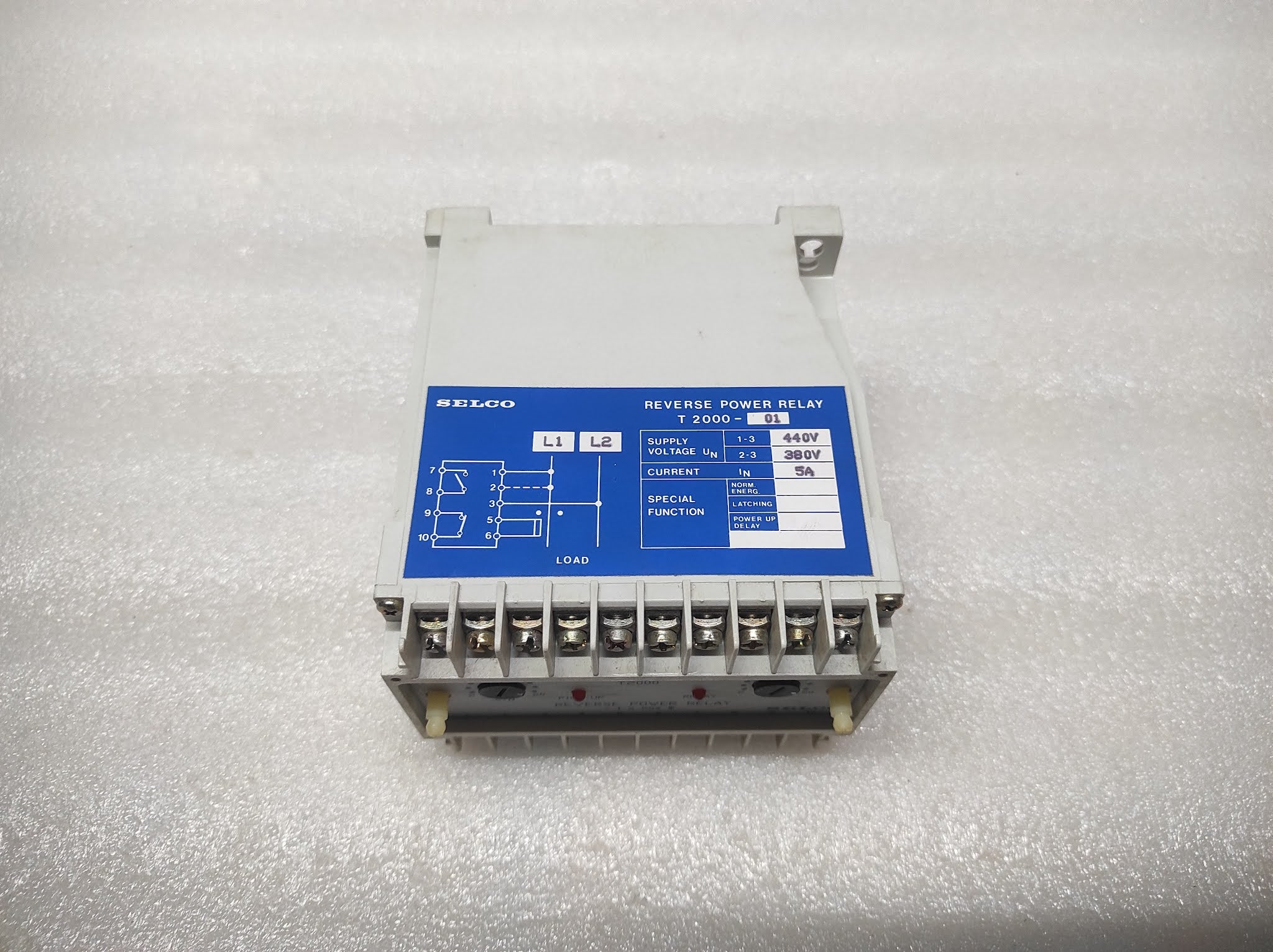 SELCO T2000-01 REVERSE POWER RELAY 440V