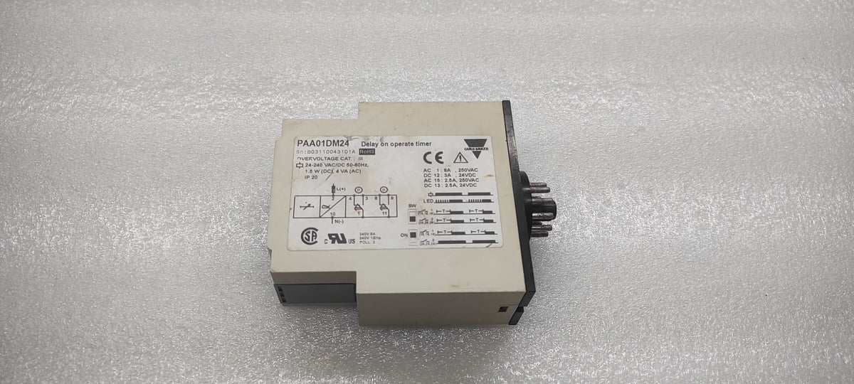 CARLO GAVAZZI PAA01DM24 DELAY ON OPERATE TIMER 24-240VAC/DC