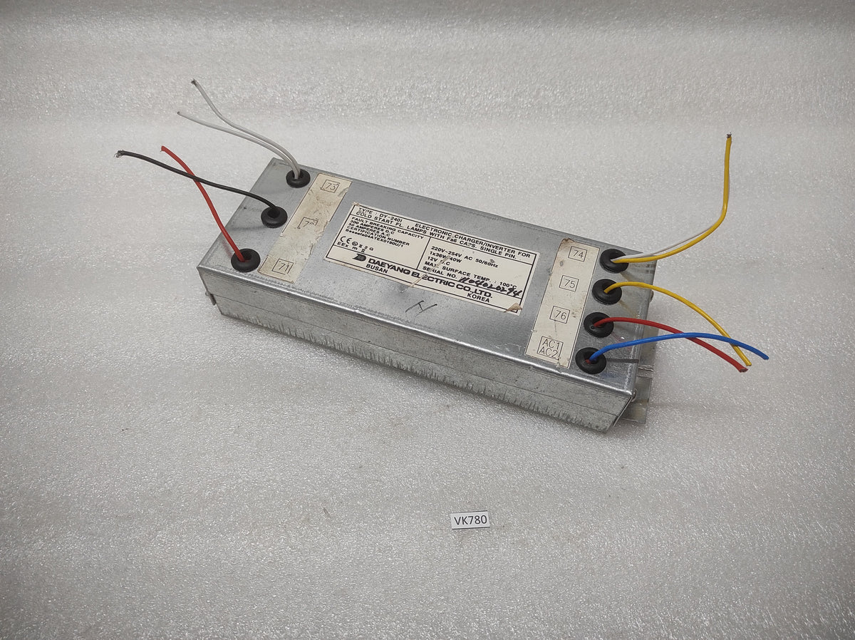 DAEYANG ELECTRIC DY-240I ELECTRONIC CHARGER - INVERTER FOR COLD START FL.LAMPS 2