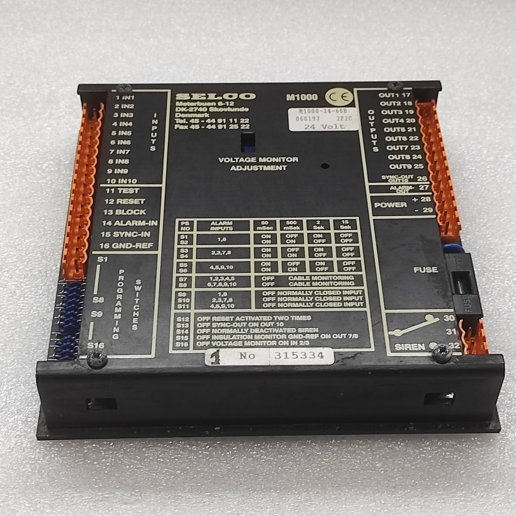SELCO M1000-24-60B ALARM MONITOR CARLA ESTERLINE AUXITROL 24VDC