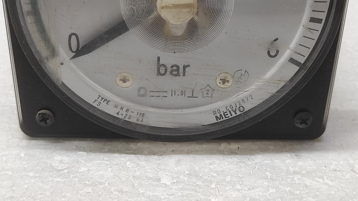TOYO KEIKI MKH-110 PRESSURE INDICATOR MEIYO 0-6 BAR