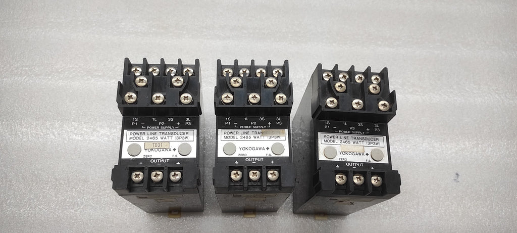 YOKOGAWA 2465 WATT 3P3W POWER LINE TRANSDUCER 69TX2150 24V DC PT 460:115V