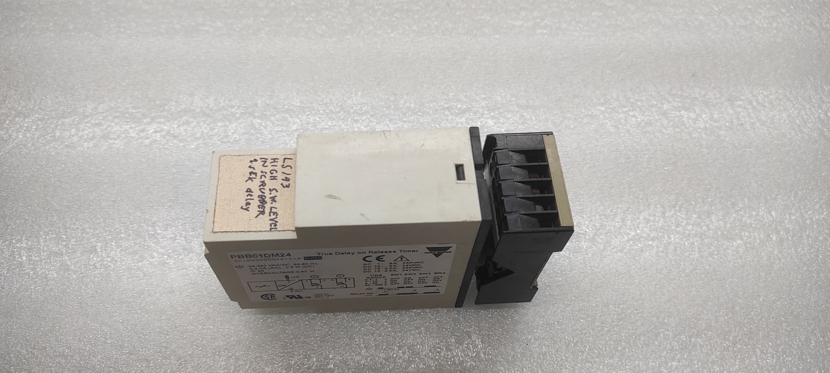 CARLO GAVAZZI PBB01DM24 TRUE DELAY  ON RELEASE TIMER 24-240VAC/DC