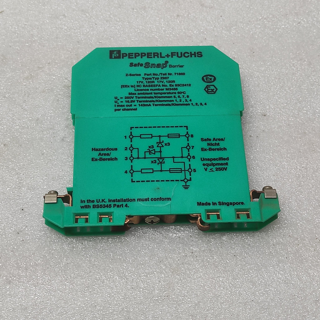 PEPPERL+FUCHS Z967 ZENER SAFETY BARRIER 71860