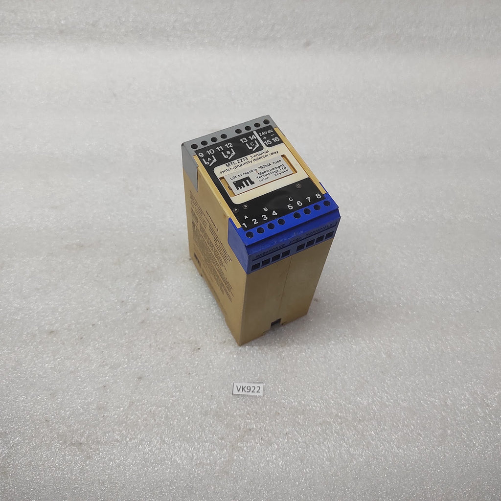 MEASUREMENT TECHNOLOGY MTL2213 3-CH SWITCH PROXIMITY DETECTOR RELAY