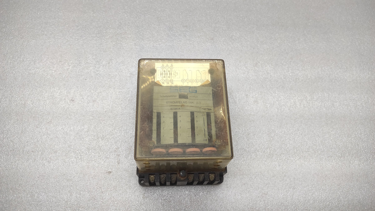 SEG STROMRELAIS IWK 2-3 CURRENT RELAY 11386-2-107 250VAC 1000VA