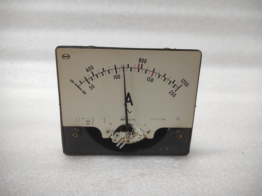 DAIICHI LSK-12 CT 1200/5A DOUBLE AMMETER 200/5A