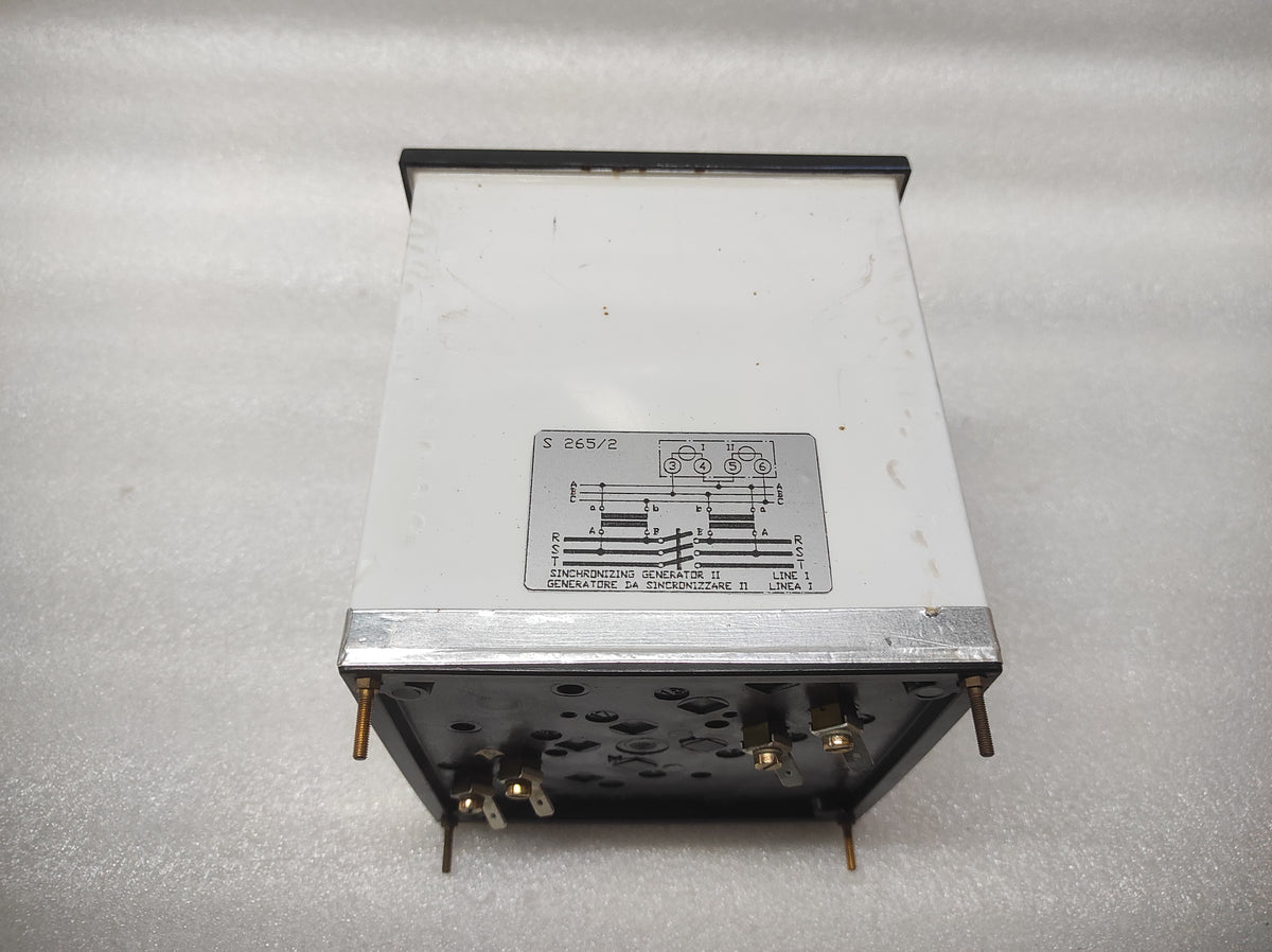 SINCHRONIZING GENERATOR II S265/2 DOUBLE VOLTMETER CT450/100V