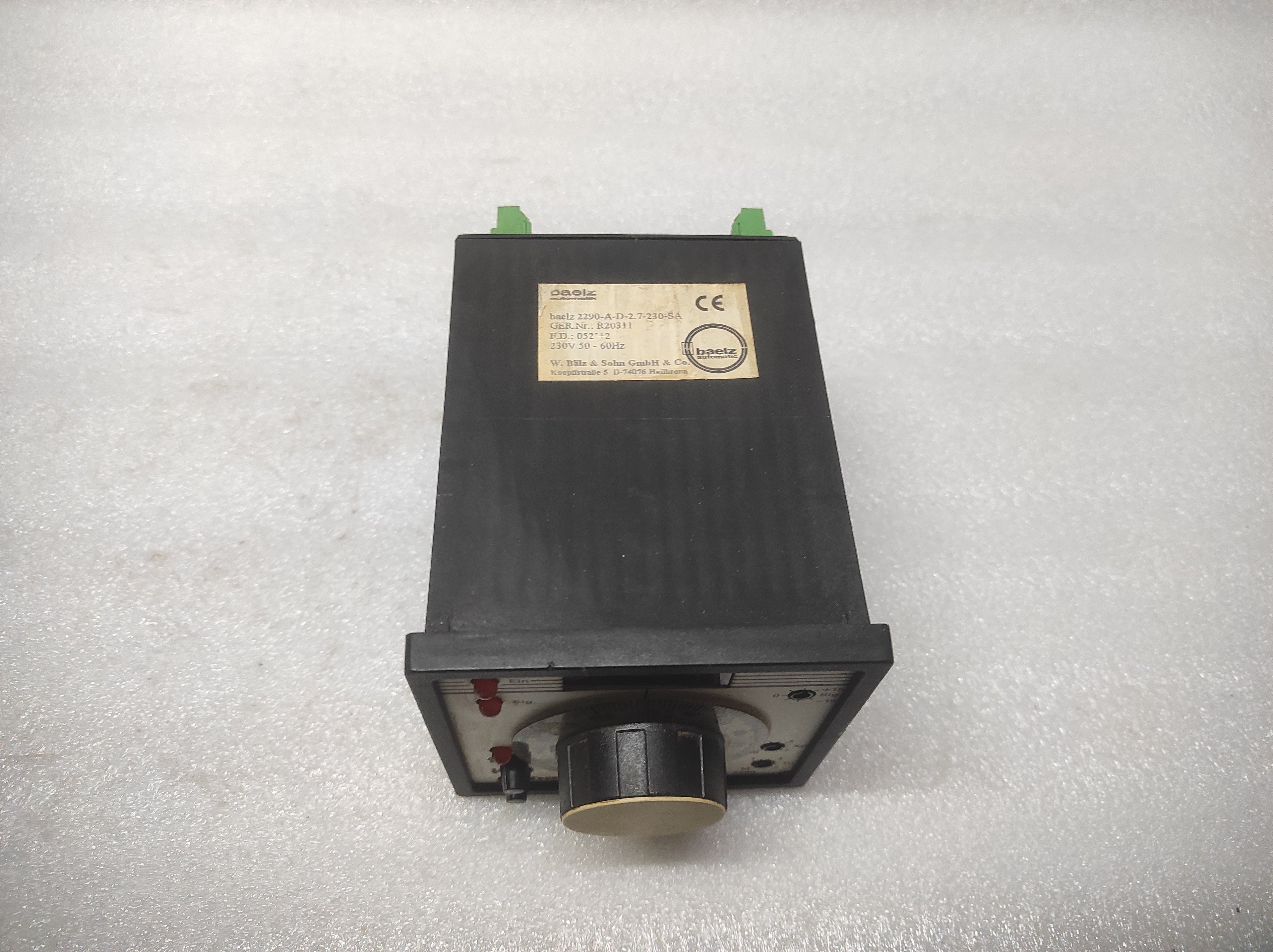 BAELZ AUTOMATIC WBS 2290 TEMPERATURE CONTRLLER 2290-A-D-2.7-230-SA R20311 230V