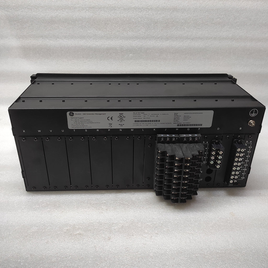 GE MULTILIN G60 G60E00HKHF8LH6DMXXPXXUXXWXX GENERATOR PROTECTION SYSTEM 1601-011