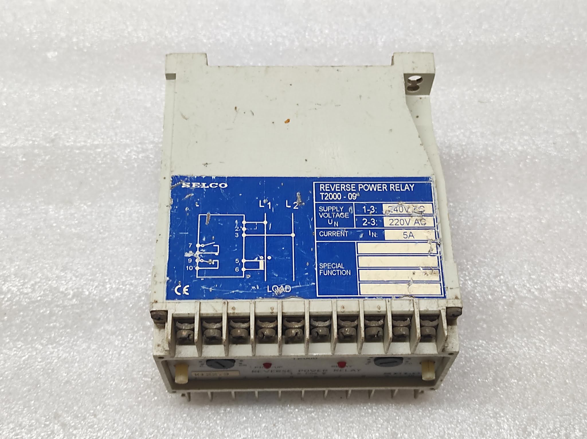 Selco T2000 Reverse Power Relay T2000-09 240 VAC