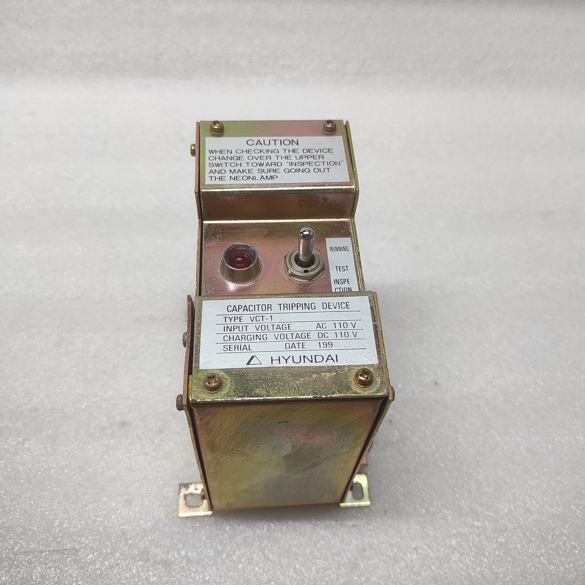 HYUNDAI VCT-1 CAPACITOR TRIPPING DEVICE 110V