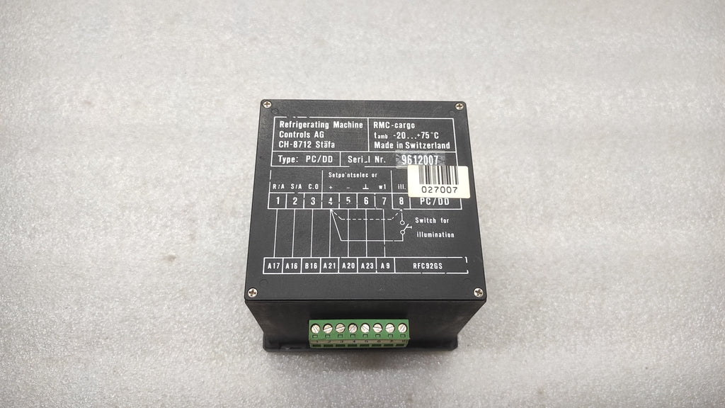 REFRIGERATING MACHINE CONTROLS RMC CARGO PC/DD TEMPERATURE CONTROLLER