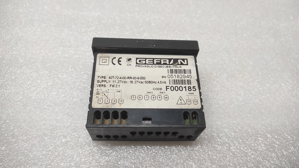 GEFRAN 40T-72-4-00-RR-00-9-000 DIGITAL PANEL METER 11-27VDC/18-27VAC 4.5VA