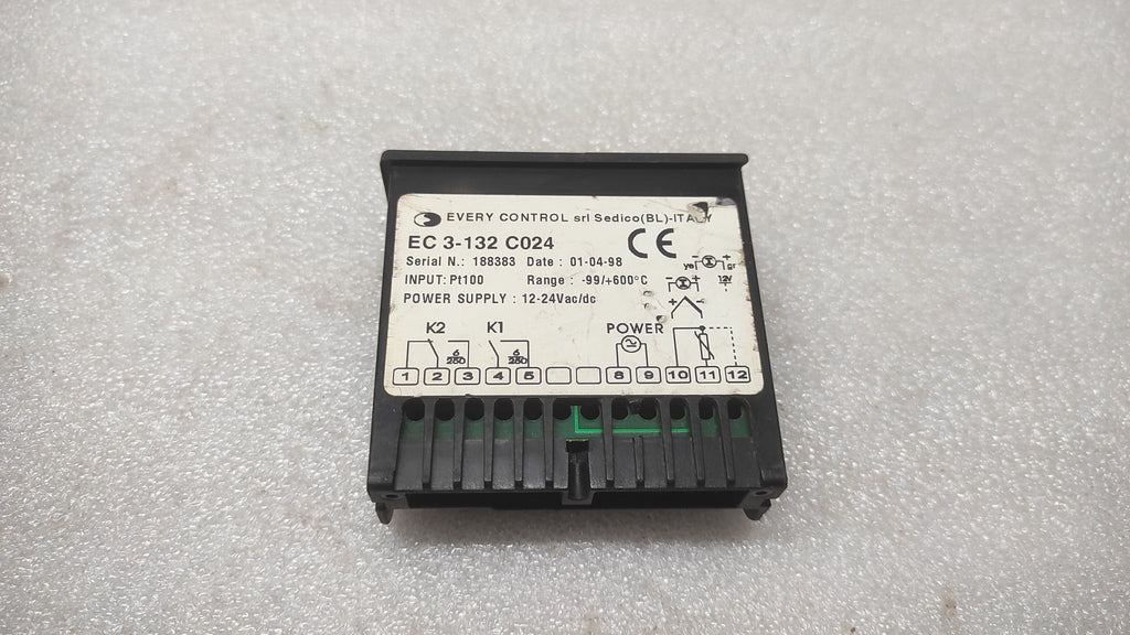 EVERY CONTROL EX 3-132 C024 TEMPERATURE CONTROLLER 12-24VAC/DC EC3132C024