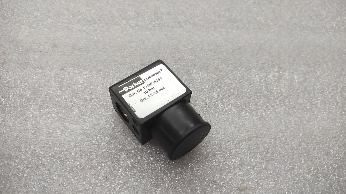 PARKER LUCIFER 131MS4761 COIL 483590S4-F 48V 10BAR 1.2-1.5MM ORIF