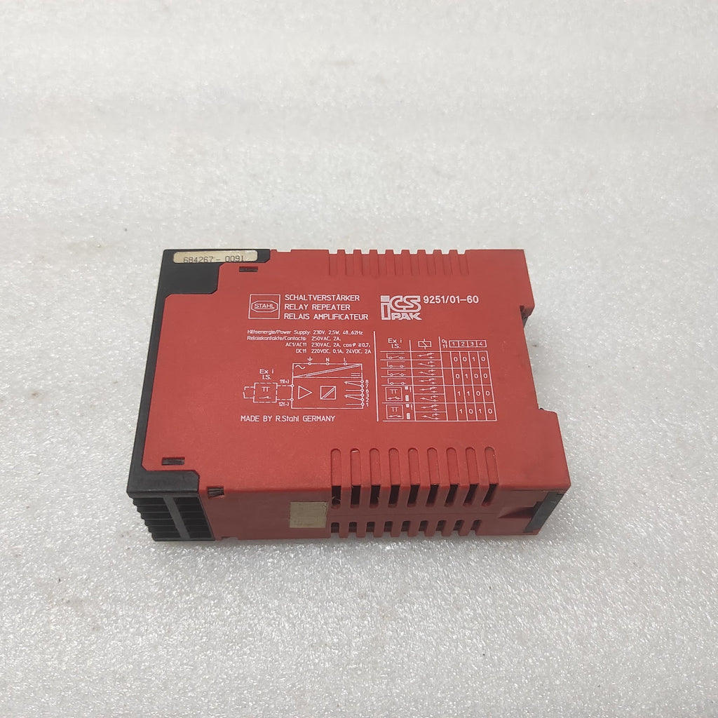 STAHL 9251/01-60 RELAY REPEATER 230VAC