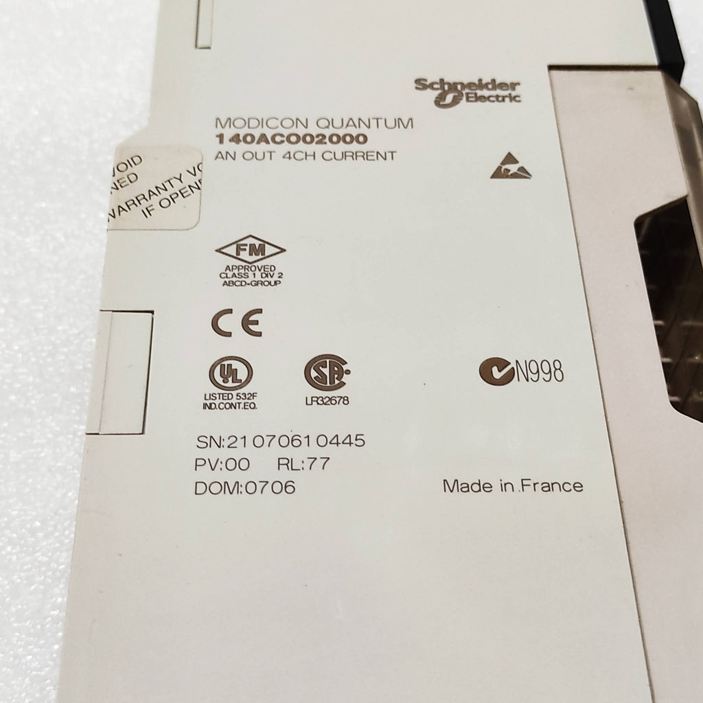 SE 140ACO02000 ANALOG OUTPUT MODULE