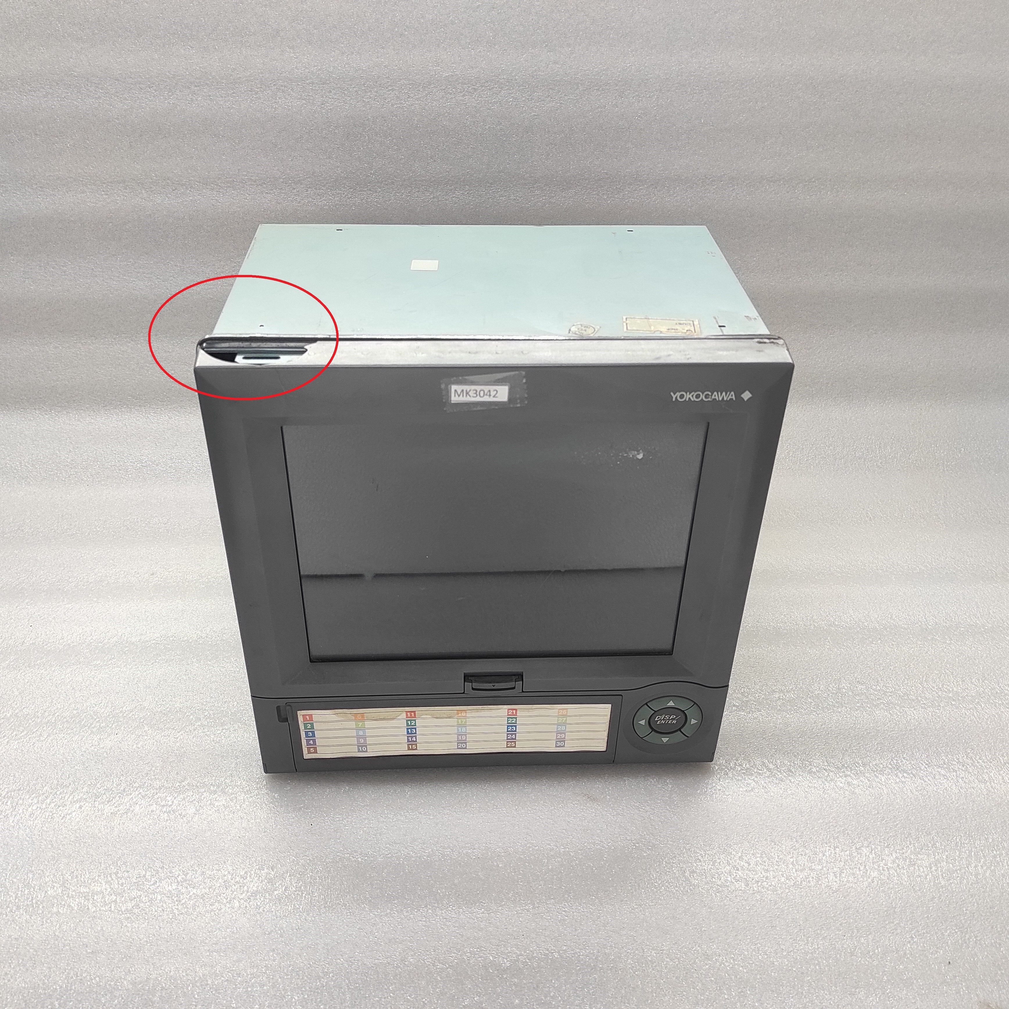 YOKOGAWA DX220-1-2 DAQ STATION DX200-S60 DIGITAL CHART RECORDER 100-240VAC