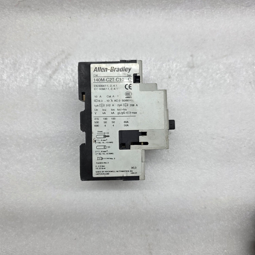 ALLEN BRADLEY CAT 140M-C2T-C10 SER C MOTOR CIRCUIT PROTECTOR 6.3-10 A