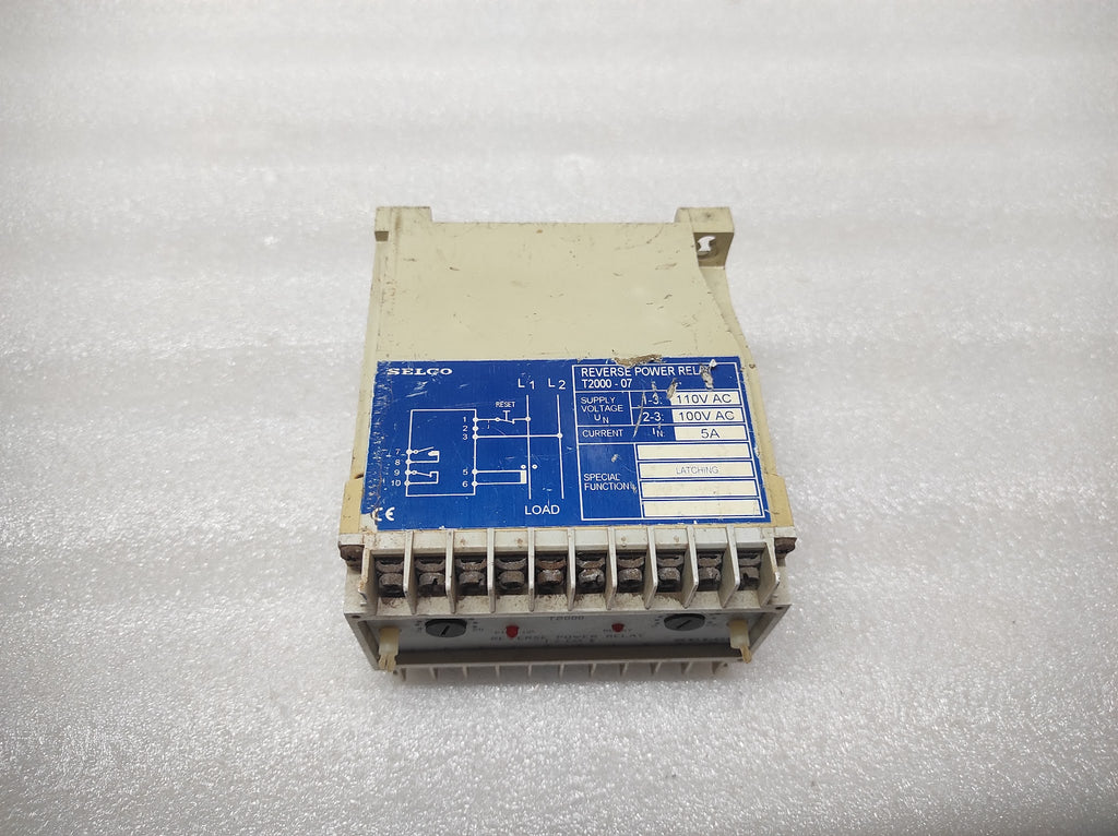SELCO T2000-07 REVERSE POWER RELAY 100-110VAC