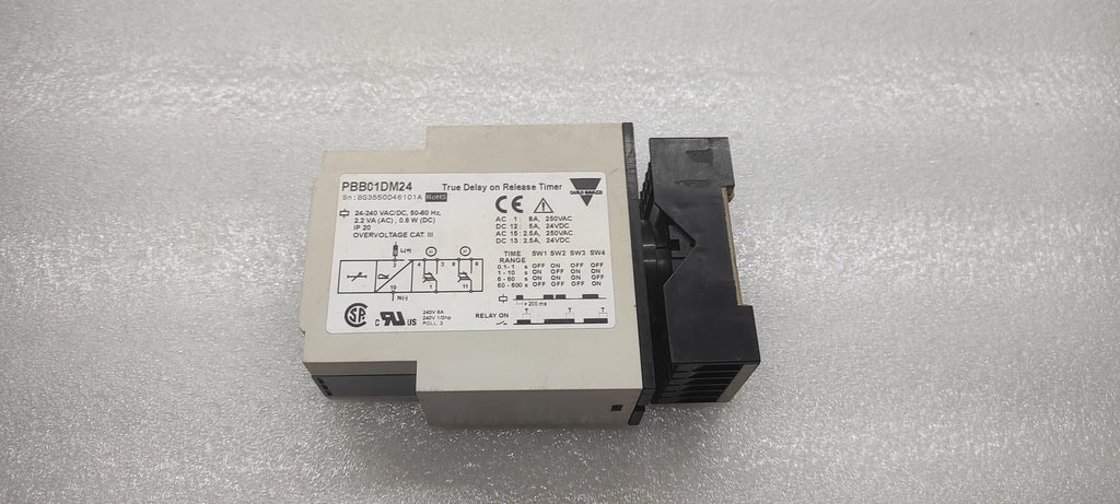 CARLO GAVAZZI PBB01DM24 TRUE DELAY  ON RELEASE TIMER 24-240VAC/DC