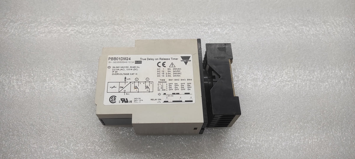 CARLO GAVAZZI PBB01DM24 TRUE DELAY  ON RELEASE TIMER 24-240VAC/DC