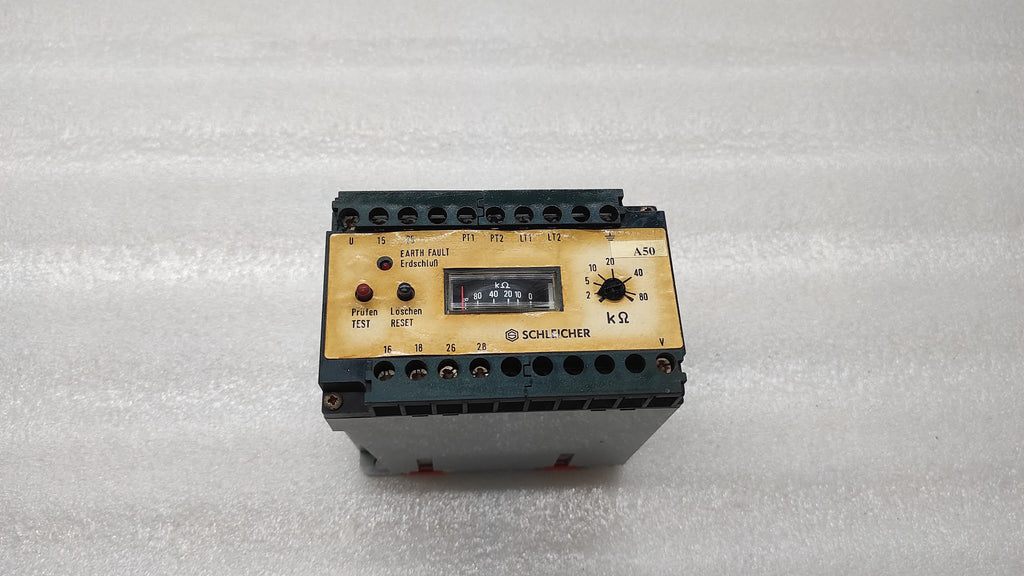 SCHLEICHER SIW1003 LINE MONITORING RELAY 18210945-824-048 230VAC  0-80K ohm