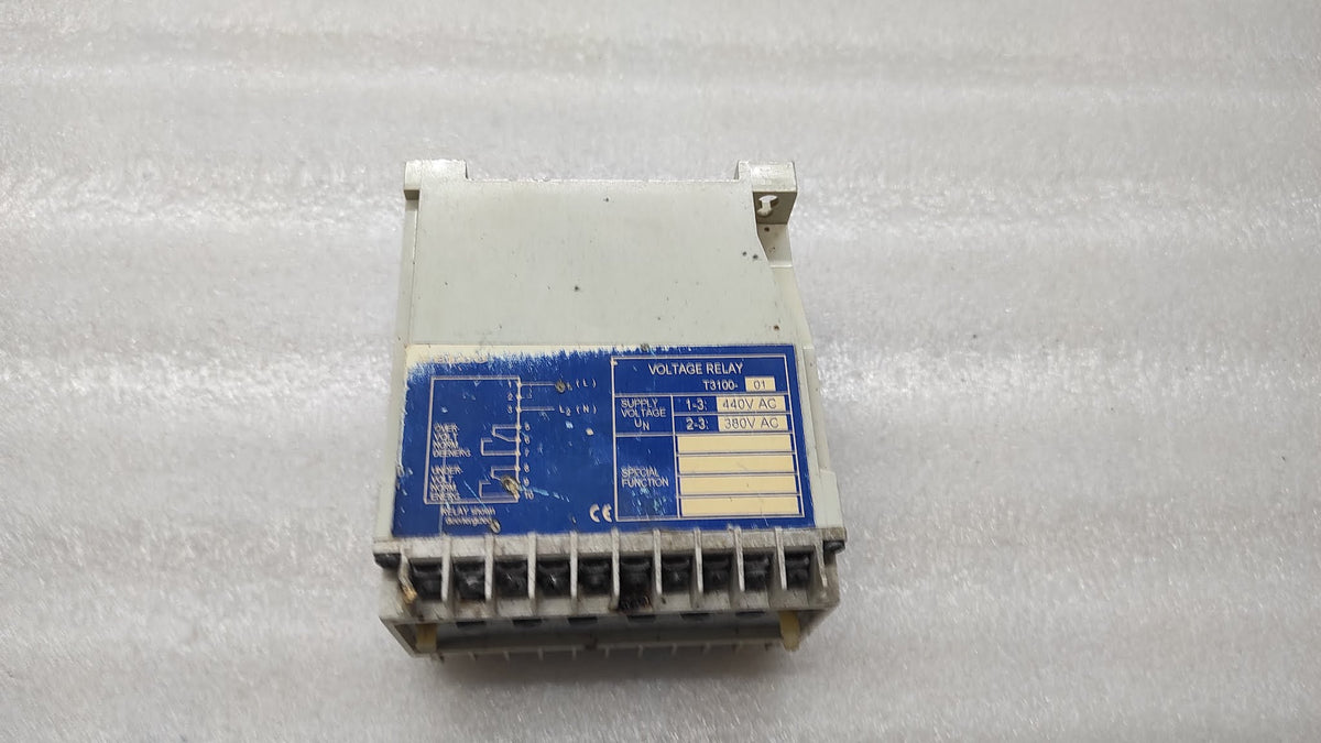 SELCO T3100-01 VOLTAGE RELAY 440VAC BODY BURNT