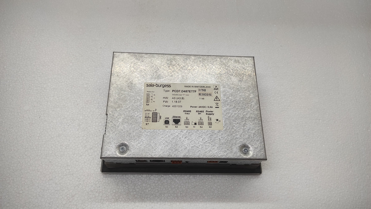 SAIA BURGESS PCD7.D457ET7F E-WEB PANEL 24VDC 0.5A