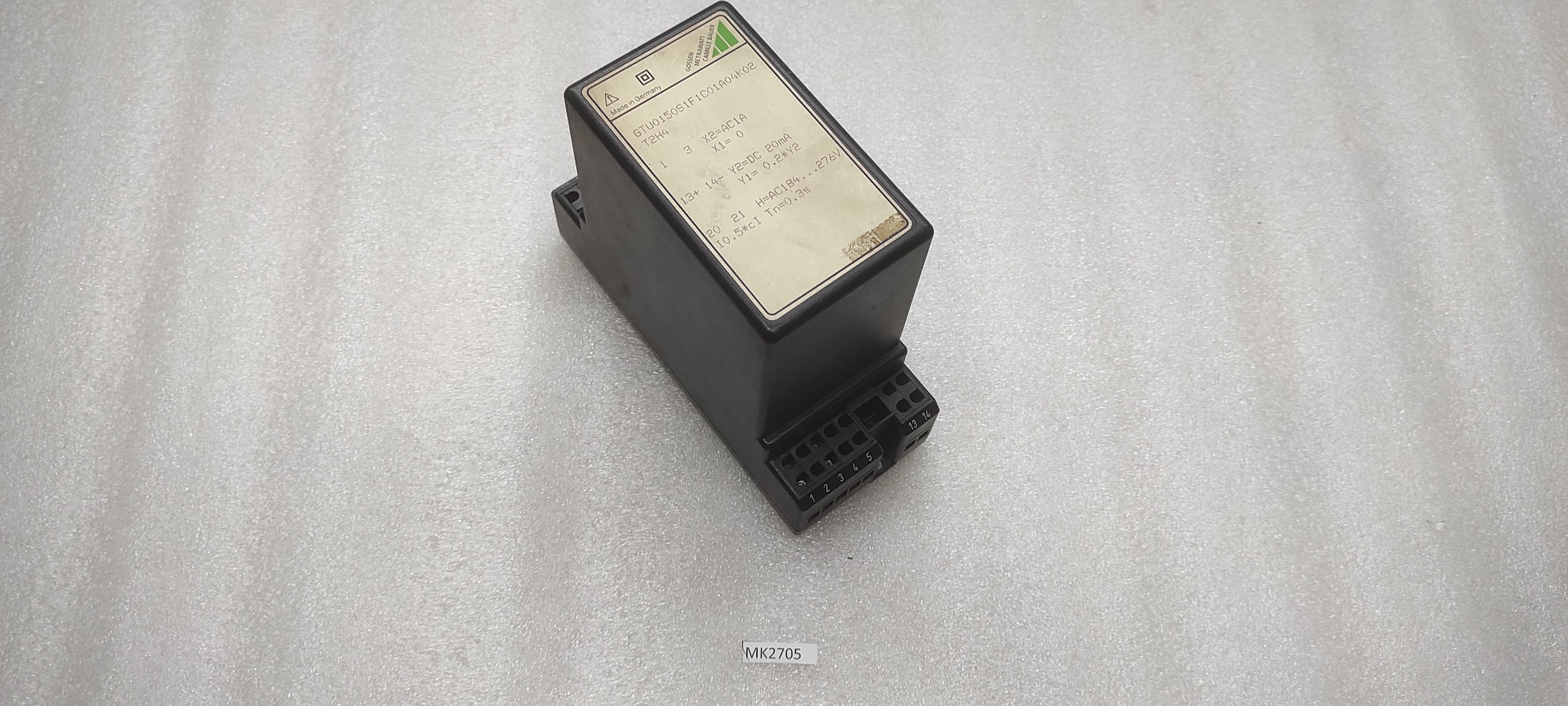 GOSSEN METRAWATT CAMILLE BAUER GTU0150S1F1C01A04K02 T2H4 184-276VAC