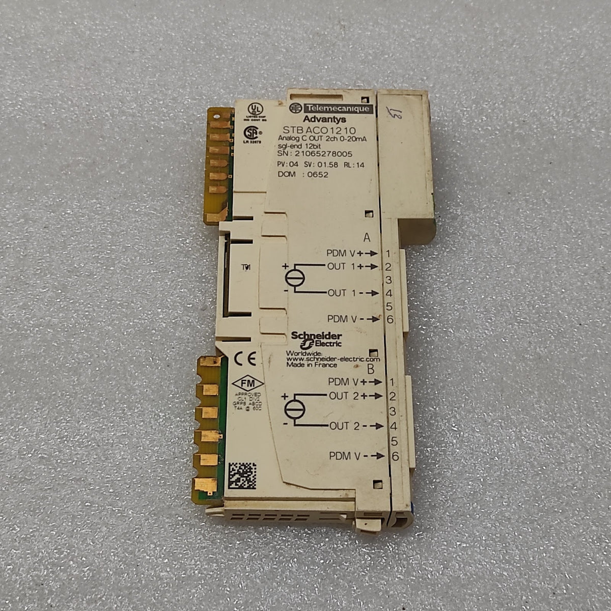 SE STB ACO1210 ANALOG OUTPUT MODULE ACO1210