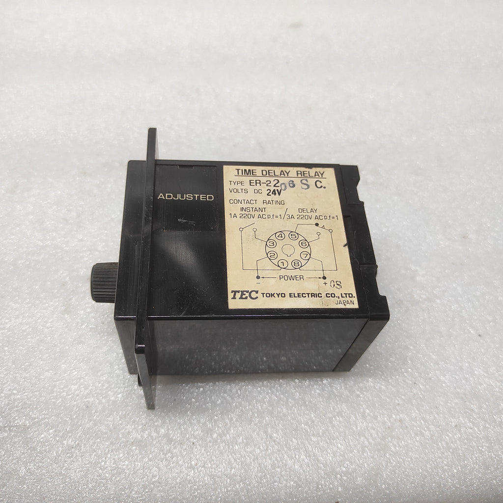 TEC ER-2 TIME DELAY RELAY 24VDC ER2206SC