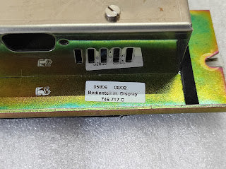 ABB 746717C MIT DISPLAY AND KEYBOARD PANEL FOR MODULAR ANALYZER 746 717