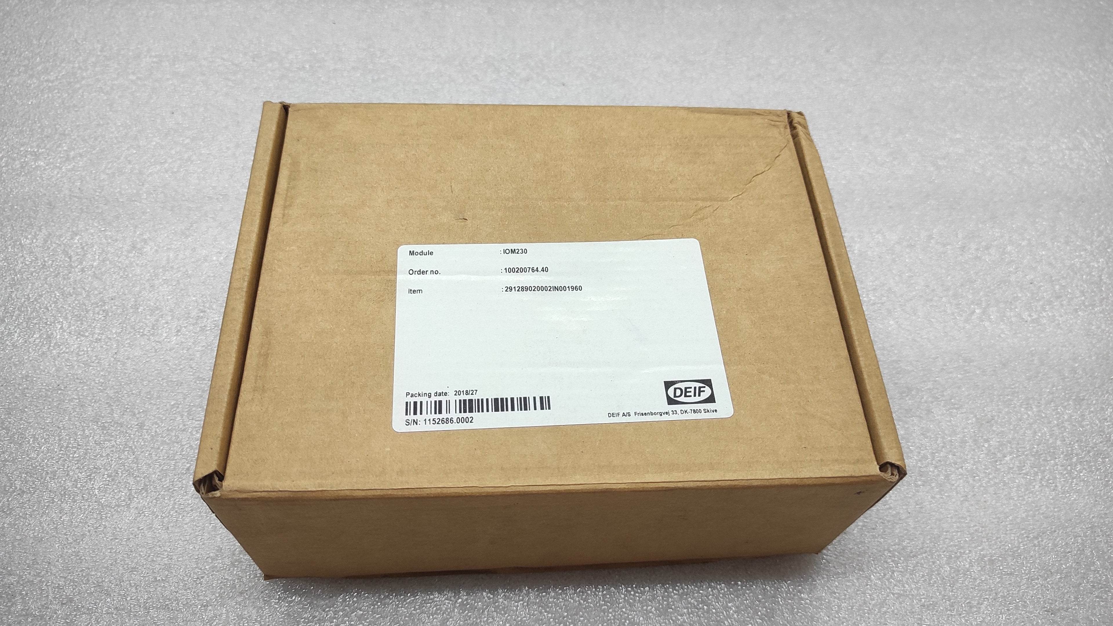 DEIF IOM230 MODULE 12/24VDC