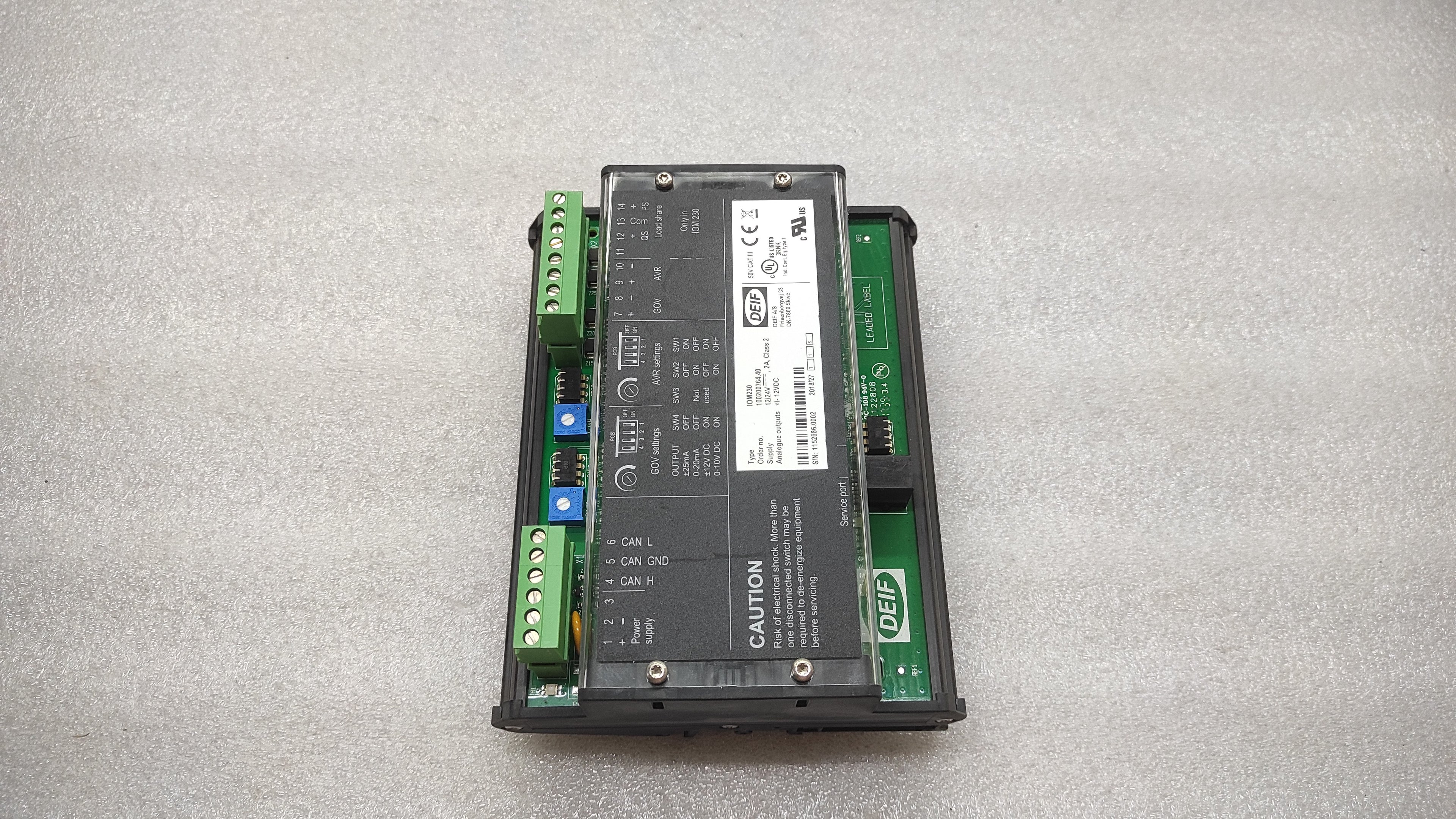 DEIF IOM230 MODULE 12/24VDC