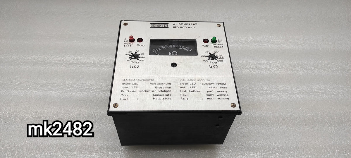 BENDER IRD-800-MYX A-ISOMETER 984666 INSULATION MONITOR 220V 5A 1100VA