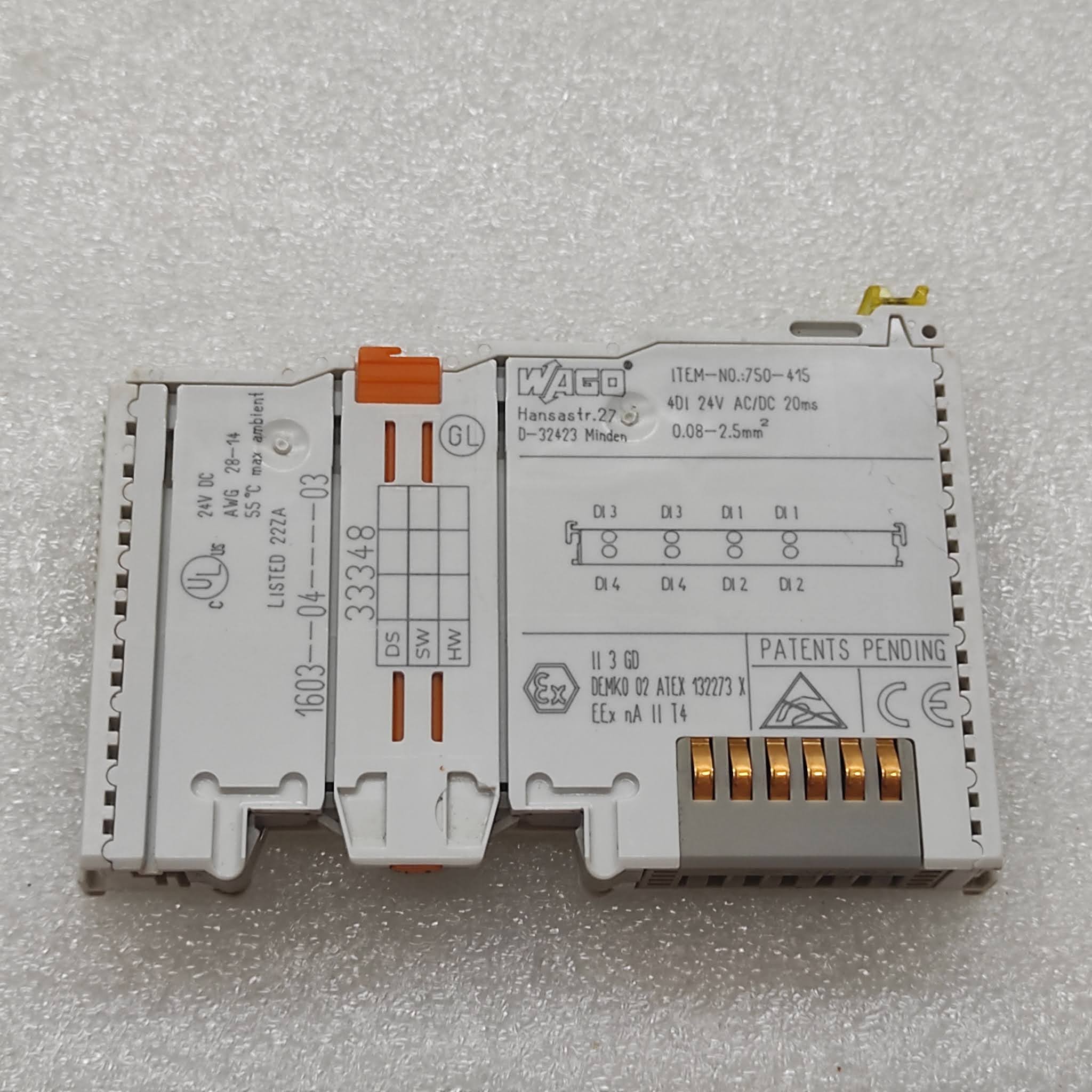 WAGO 750-41S DIGITAL INPUT MODULE