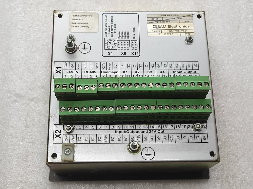 SAM ELECTRONICS BTG-402 ENGINE CONTROL AND ALARM SYSTEM 271.153 664