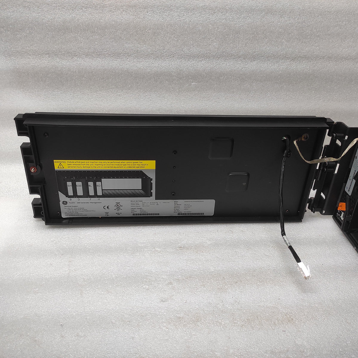 GE MULTILIN G60 G60E00HKHF8LH6DMXXPXXUXXWXX GENERATOR PROTECTION SYSTEM 1601-011