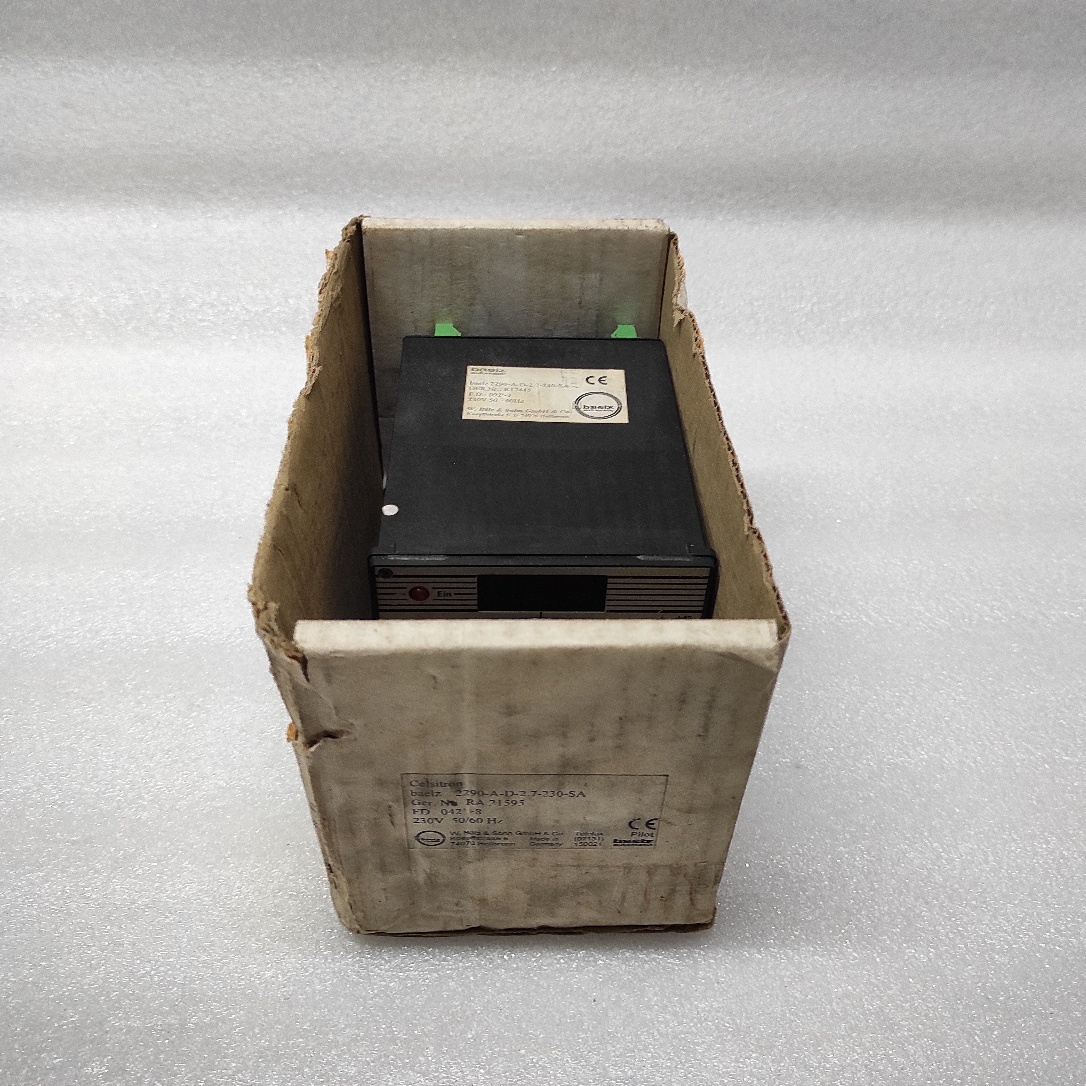 BAELZ AUTOMATIC WBS 2290 TEMPERATURE CONTROLLER BAELZ 2290-A-D-2.7-230-SA 230V
