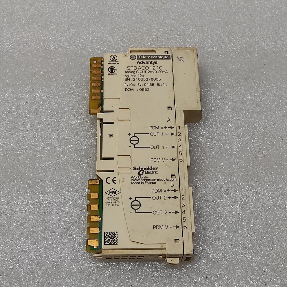 SE STB ACO1210 ANALOG OUTPUT MODULE ACO1210