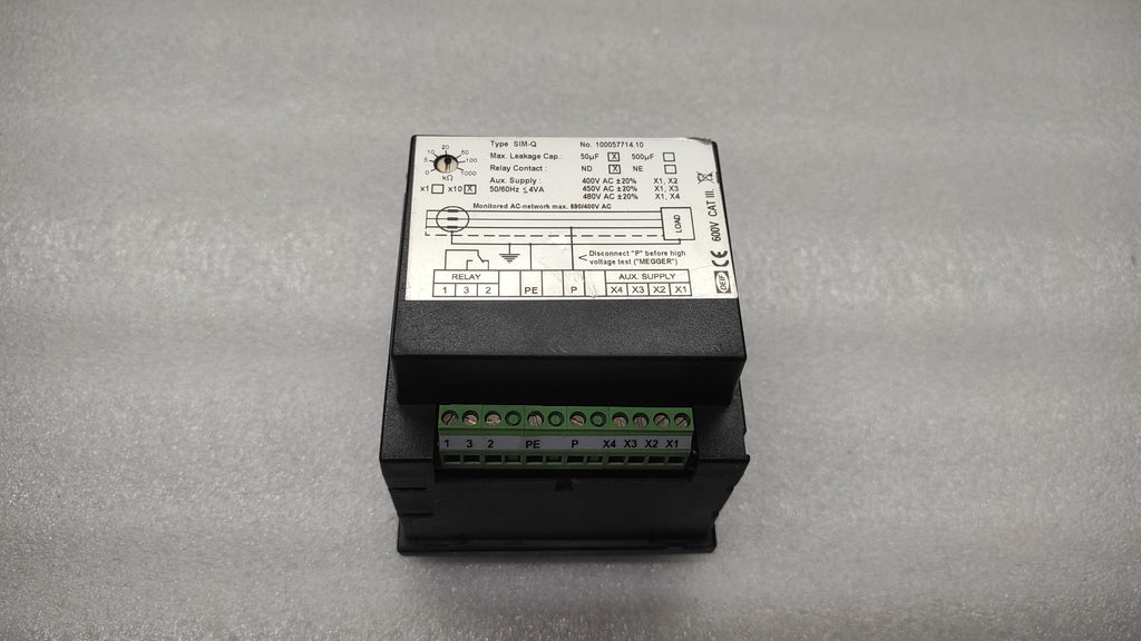 DEIF SIM-Q MEGA-OHM METER 100057714.10 400-480V 1200024118B