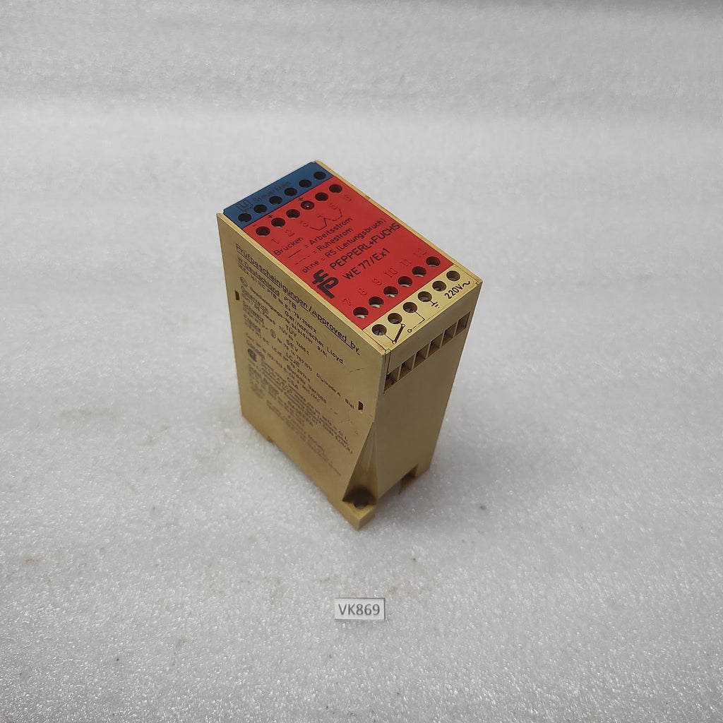 PEPPERL + FUCHS WE77/EX1 SWITCH AMPLIFIER 220V