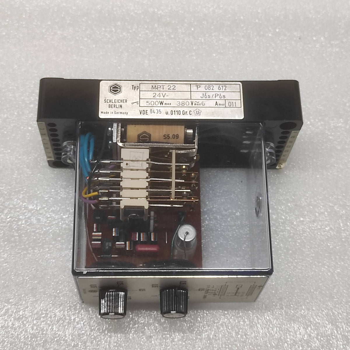 SCHLEICHER MPT 22 TIMER RELAY P082612 24V