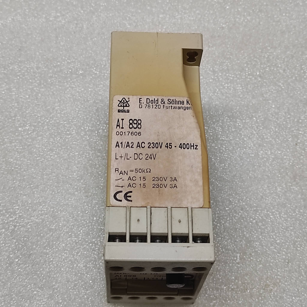 DOLD AI 898 INSULATION MONITOR RELAY 0017606 230VAC/24VDC