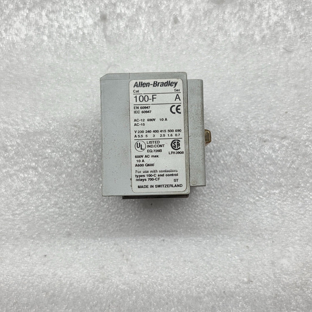 ALLEN BRADLEY CAT 100-F AUXILIARY CONTACT
